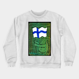 Finnish Flag Ape Crewneck Sweatshirt